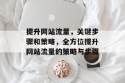 提升网站流量,关键步骤和策略,全方位提升网站流量的策略与步骤 提升网站流量,关键步骤和策略,全方位提升网站流量的策略与步骤