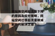 网站换空间后流量下降的原因及应对策略，网站空间迁移后流量骤减解析与解决之道