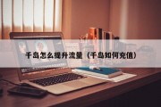 千岛怎么提升流量（千岛如何充值）