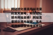揭秘转化提高网站流量的五大策略，助你轻松提升网站业绩！网站流量转化提升秘籍，五大策略解锁业绩增长密码
