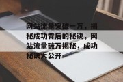 网站流量突破一万，揭秘成功背后的秘诀，网站流量破万揭秘，成功秘诀大公开