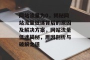 网站流量为0，揭秘网站流量低迷背后的原因及解决方案，网站流量低迷揭秘，原因剖析与破解之道