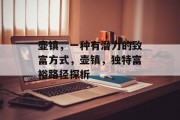 壶镇,一种有潜力的致富方式,壶镇,独特富裕路径探析 壶镇,一种有潜力的致富方式,壶镇,独特富裕路径探析