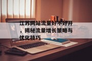 江苏网站流量好不好开,揭秘流量增长策略与优化技巧 江苏网站流量好不好开,揭秘流量增长策略与优化技巧