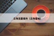 立淘流量提升（立淘是啥）