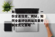 如何判断网站流量,一份全面指南,揭秘,如何全面评估网站流量并制定优化策略 如何判断网站流量,一份全面指南,揭秘,如何全面评估网站流量并制定优化策略