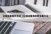 公域流量提升方式（公域流量池的概念是什么）