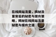 在线网站流量，揭秘流量背后的秘密与提升策略，揭秘在线网站流量秘密与提升之道
