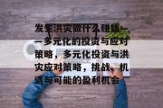 发生洪灾做什么赚钱——多元化的投资与应对策略，多元化投资与洪灾应对策略，挑战、机遇与可能的盈利机会