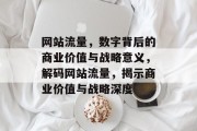 网站流量，数字背后的商业价值与战略意义，解码网站流量，揭示商业价值与战略深度
