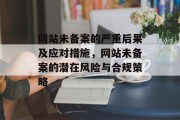 网站未备案的严重后果及应对措施，网站未备案的潜在风险与合规策略