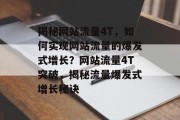 揭秘网站流量4T，如何实现网站流量的爆发式增长？网站流量4T突破，揭秘流量爆发式增长秘诀