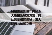 网站流量低迷？揭秘五大原因及解决方案，网站流量低迷揭秘，五大原因与破解之道