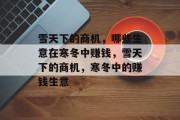 雪天下的商机，哪些生意在寒冬中赚钱，雪天下的商机，寒冬中的赚钱生意
