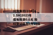 兴发集团(600141.SH)2023年度每股派0.6元 股权登记日为6月19日 兴发集团(600141.SH)2023年度每股派0.6元 股权登记日为6月19日