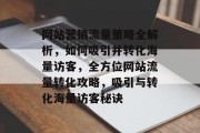 网站营销流量策略全解析，如何吸引并转化海量访客，全方位网站流量转化攻略，吸引与转化海量访客秘诀