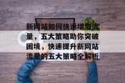 新网站如何快速增加流量，五大策略助你突破困境，快速提升新网站流量的五大策略全解析