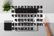 为什么收不到体育赛事频道？全面解析电视信号受阻原因及解决方案，电视信号受阻，揭秘体育赛事频道收不到的真相与解决之道