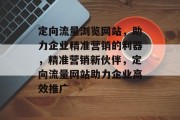 定向流量浏览网站，助力企业精准营销的利器，精准营销新伙伴，定向流量网站助力企业高效推广