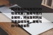 揭秘复刻网站如何巧妙增加流量，策略与技巧全解析，揭秘复刻网站流量倍增攻略，策略与技巧深度解析