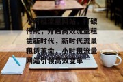 小时租流量网站，打破传统，开启高效流量租赁新时代，新时代流量租赁革命，小时租流量网站引领高效变革