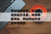 揭秘网络黑幕，如何制造网站伪流量，网络黑幕揭秘，揭秘网站伪流量制造手段
