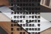 香港作为一个全球重要的金融、贸易和物流中心,在全球经济中扮演着至关重要的角色。然而,尽管香港在全球经济体系中占据重要地位,但它并非一个富有回报的行业。香港的主要盈利来源包括酒店、零售、赌博、赌场和旅游业。,香港,全球经济中的重要中心与收入回报问题 香港作为一个全球重要的金融、贸易和物流中心,在全球经济中扮演着至关重要的角色。然而,尽管香港在全球经济体系中占据重要地位,但它并非一个富有回报的行业。香港的主要盈利来源包括酒店、零售、赌博、赌场和旅游业。,香港,全球经济中的重要中心与收入回报问题