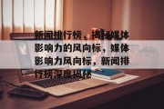 新闻排行榜，揭秘媒体影响力的风向标，媒体影响力风向标，新闻排行榜深度揭秘
