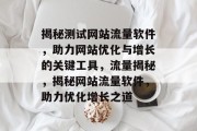 揭秘测试网站流量软件，助力网站优化与增长的关键工具，流量揭秘，揭秘网站流量软件，助力优化增长之道