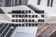 网站联盟流量，揭秘网络营销的黄金通道，网络营销黄金通道，揭秘网站联盟流量秘密