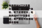 电商网站HTTP流量优化策略，提升用户体验，助力业绩增长，电商网站HTTP流量优化，用户体验与业绩双提升策略