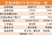 首批沙特ETF销售12.23亿元：南方沙特ETF募集6.34亿元认购户数1.4万户，华泰柏瑞沙特ETF募资5.9亿、7665户