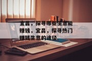 宜昌，探寻哪些生意能赚钱，宜昌，探寻热门赚钱生意的途径