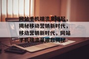 网站手机端流量崛起，揭秘移动营销新时代，移动营销新时代，网站手机端流量崛起揭秘