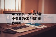 深入解析,如何打造一个专业的CDR插件制作网站 深入解析,如何打造一个专业的CDR插件制作网站