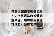 电商网站需要哪些流量?,电商网站的关键流量来源,理解哪些渠道可以吸引潜在客户 电商网站需要哪些流量?,电商网站的关键流量来源,理解哪些渠道可以吸引潜在客户