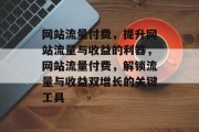 网站流量付费，提升网站流量与收益的利器，网站流量付费，解锁流量与收益双增长的关键工具