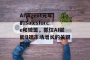 AI Agent元年的Salesforce和微盟,抓住AI赋能B端市场增长的关键趋势 AI Agent元年的Salesforce和微盟,抓住AI赋能B端市场增长的关键趋势