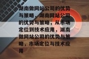 湖南做网站公司的优势与策略，湖南网站公司的优势与策略，从市场定位到技术应用，湖南做网站公司的优势与策略，市场定位与技术应用