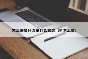 大流量提升流量什么意思（扩大流量）