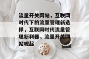 流量开关网站，互联网时代下的流量管理新选择，互联网时代流量管理新利器，流量开关网站崛起