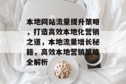 本地网站流量提升策略，打造高效本地化营销之道，本地流量增长秘籍，高效本地营销策略全解析