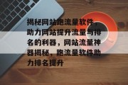 揭秘网站跑流量软件，助力网站提升流量与排名的利器，网站流量神器揭秘，跑流量软件助力排名提升