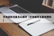 手淘退款流量怎么提升（手淘推荐流量收费吗）