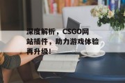 深度解析,CSGO网站插件,助力游戏体验再升级! 深度解析,CSGO网站插件,助力游戏体验再升级!