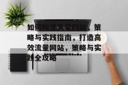 如何构建流量网站，策略与实践指南，打造高效流量网站，策略与实践全攻略
