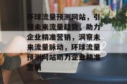 环球流量预测网站，引领未来流量趋势，助力企业精准营销，洞察未来流量脉动，环球流量预测网站助力企业精准营销