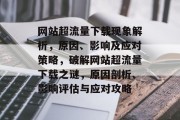 网站超流量下载现象解析，原因、影响及应对策略，破解网站超流量下载之谜，原因剖析、影响评估与应对攻略