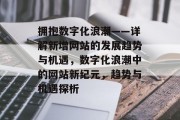 拥抱数字化浪潮——详解新增网站的发展趋势与机遇，数字化浪潮中的网站新纪元，趋势与机遇探析