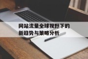 网站流量全球视野下的新趋势与策略分析 网站流量全球视野下的新趋势与策略分析